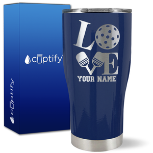 Personalized Love Pickleball on 27oz Curve Tumbler