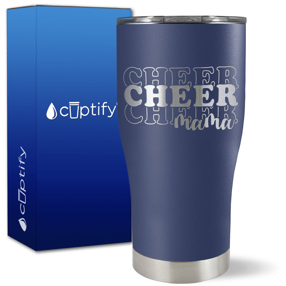 Cheer Cheer Cheer Mama on 27oz Curve Tumbler