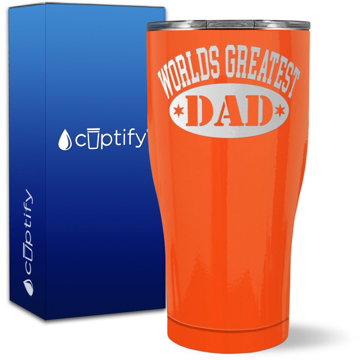World's Greatest Dad on 27oz Curve Tumbler