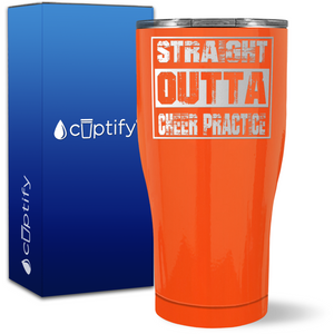 Straight Outta Cheer Practice on 27oz Curve Tumbler