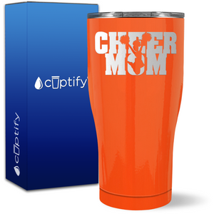 Cheer Mom on 27oz Curve Tumbler