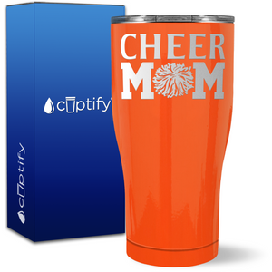 Cheer Mom Pom Pom on 27oz Curve Tumbler