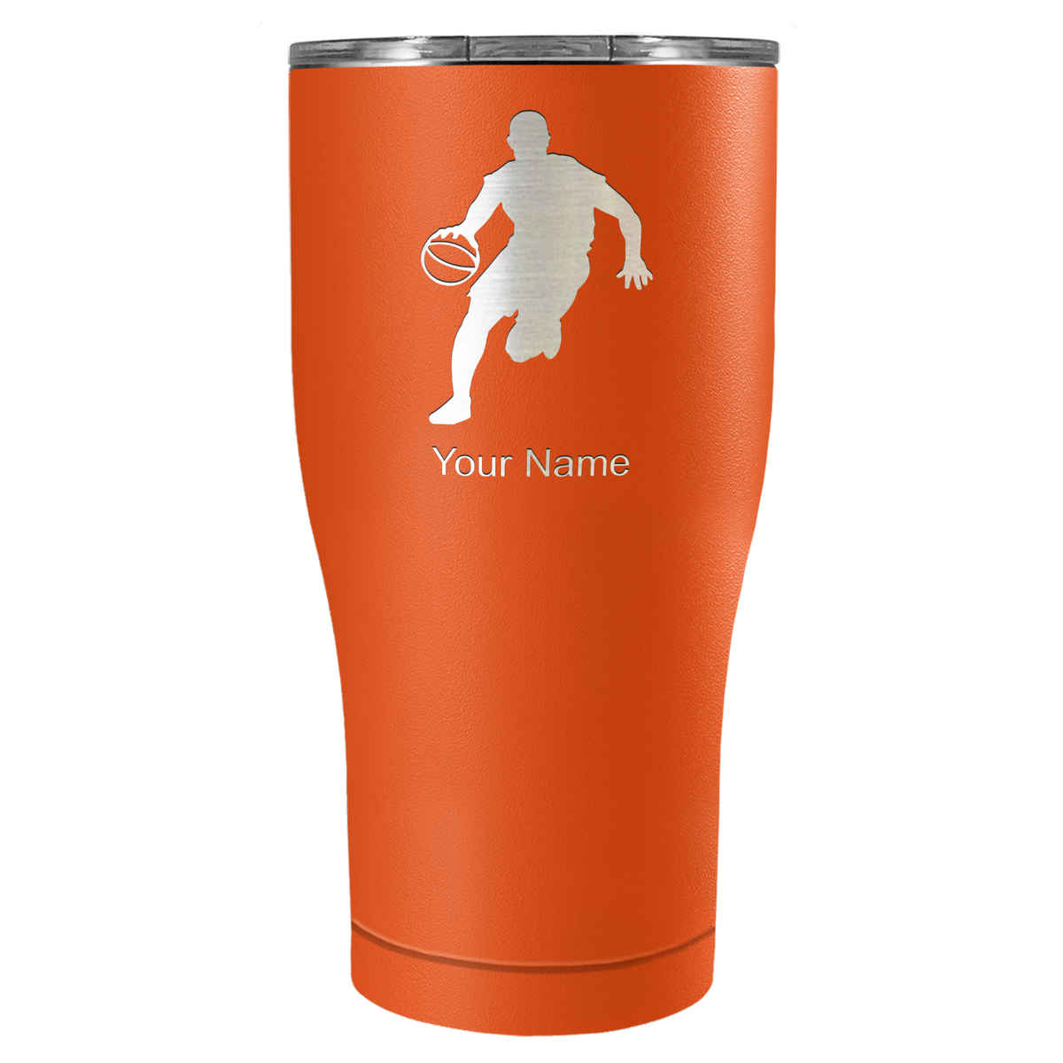 Personalized Basketball Player Silhouette Tumbler