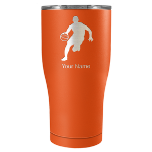 Personalized Basketball Player Silhouette Tumbler