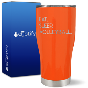 Eat Sleep Volleyball on 27oz Curve Tumbler