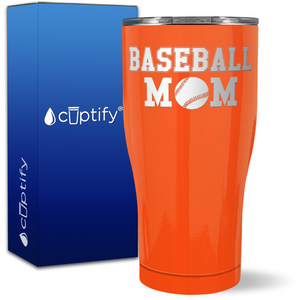 Baseball Mom Block on 27oz Curve Tumbler