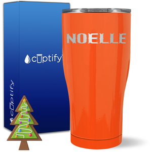 Personalized Claus Christmas Font on 27oz Curve Tumbler