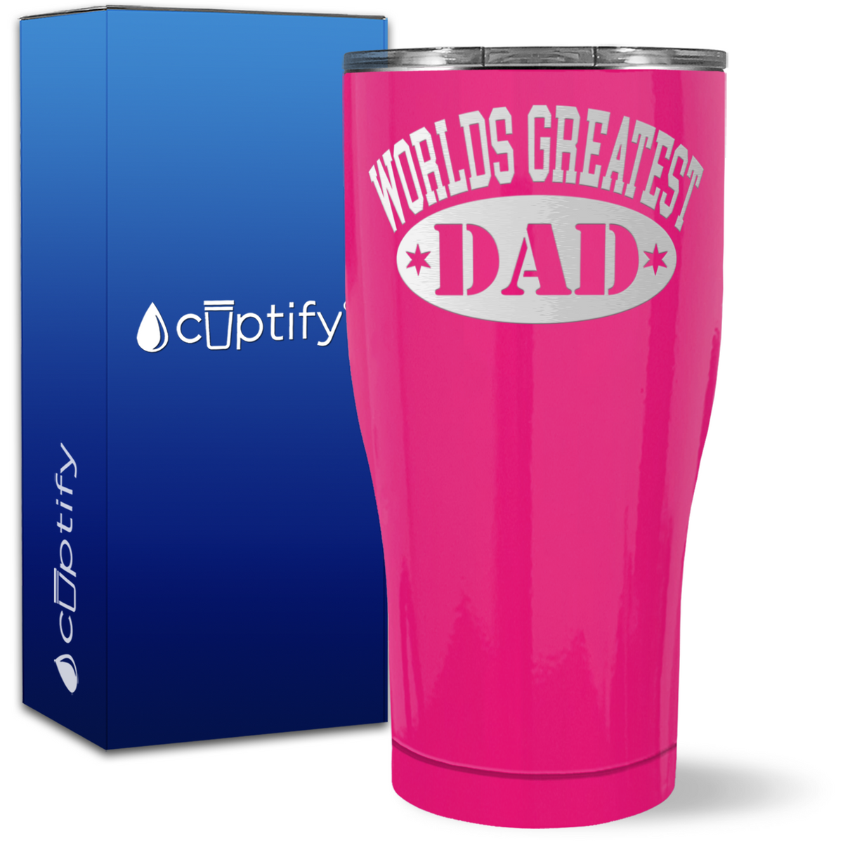 World's Greatest Dad on 27oz Curve Tumbler