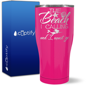 The Beach is Calling on 27oz Curve Tumbler