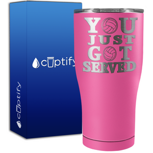 You Just Got Served 27oz Curve Stainless Steel Tumbler