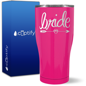 Bride Heart Arrow on 27oz Curve Tumbler