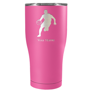 Personalized Basketball Player Silhouette Tumbler