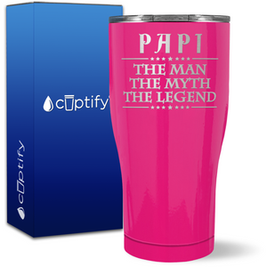 Papi The Man The Myth The Legend on 27oz Curve Tumbler