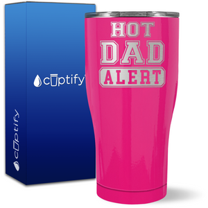 Hot Dad Alert on 27oz Curve Tumbler