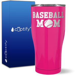 Baseball Mom Block on 27oz Curve Tumbler