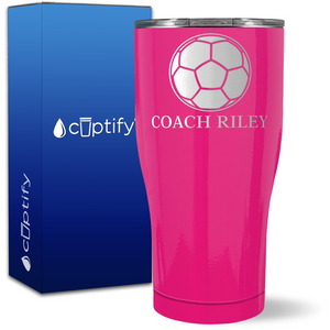 Personalized Soccer Coach on 27oz Curve Tumbler