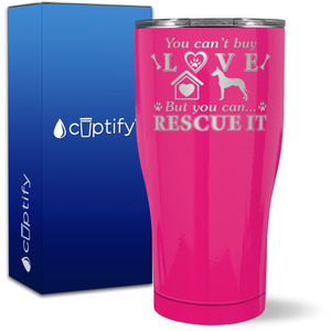 You Can't Buy Love, Rescue It on 27oz Curve Tumbler