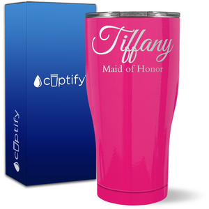 Personalized Maid of Honor on 27oz Curve Tumbler