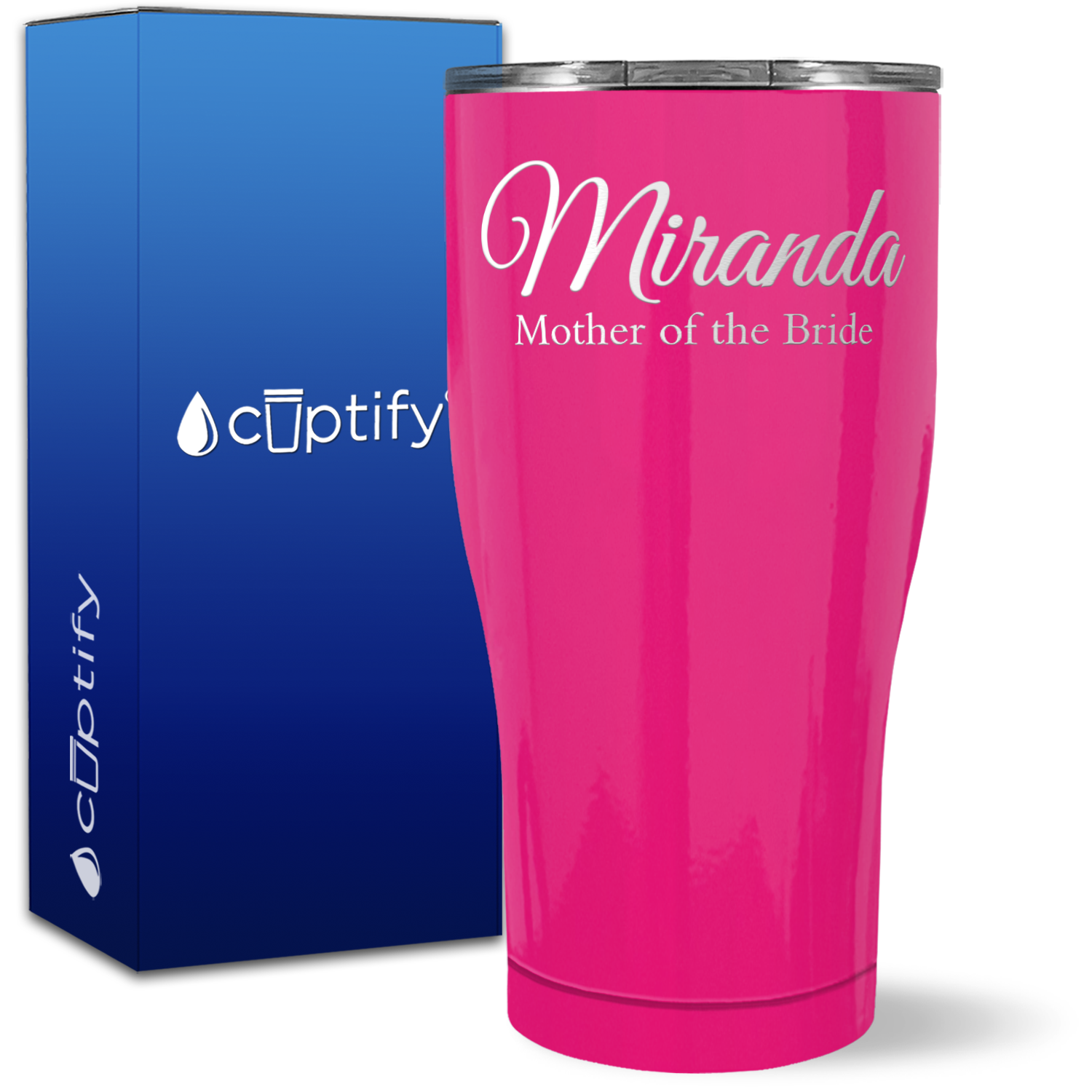 Personalized Mother of the Bride on 27oz Curve Tumbler