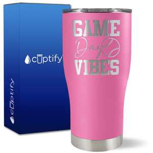 Game Day Vibes Baseball on 27oz Curve Tumbler