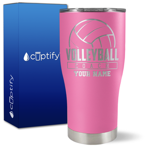 Personalized Volleyball Coach on 27oz Curve Tumbler