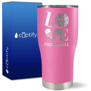 Love Pickleball on 27oz Curve Tumbler