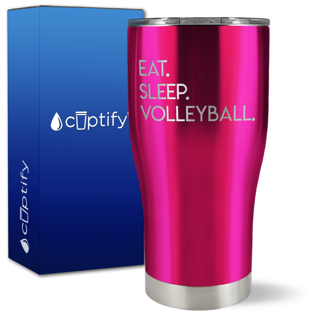 Eat Sleep Volleyball on 27oz Curve Tumbler