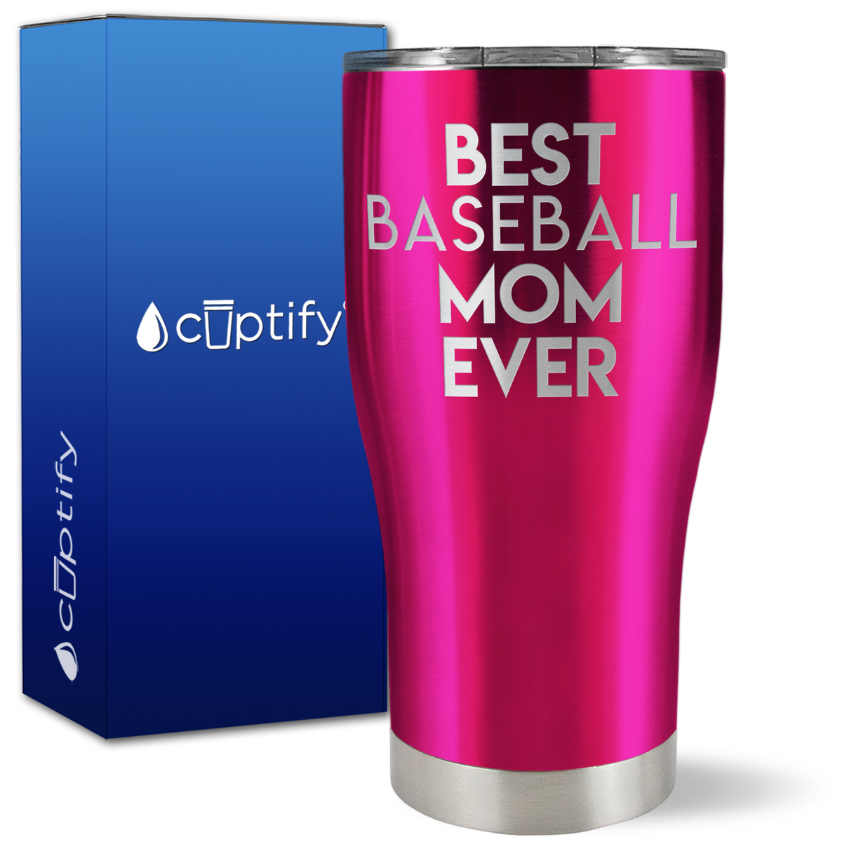 Best Baseball Mom Ever on 27oz Curve Tumbler