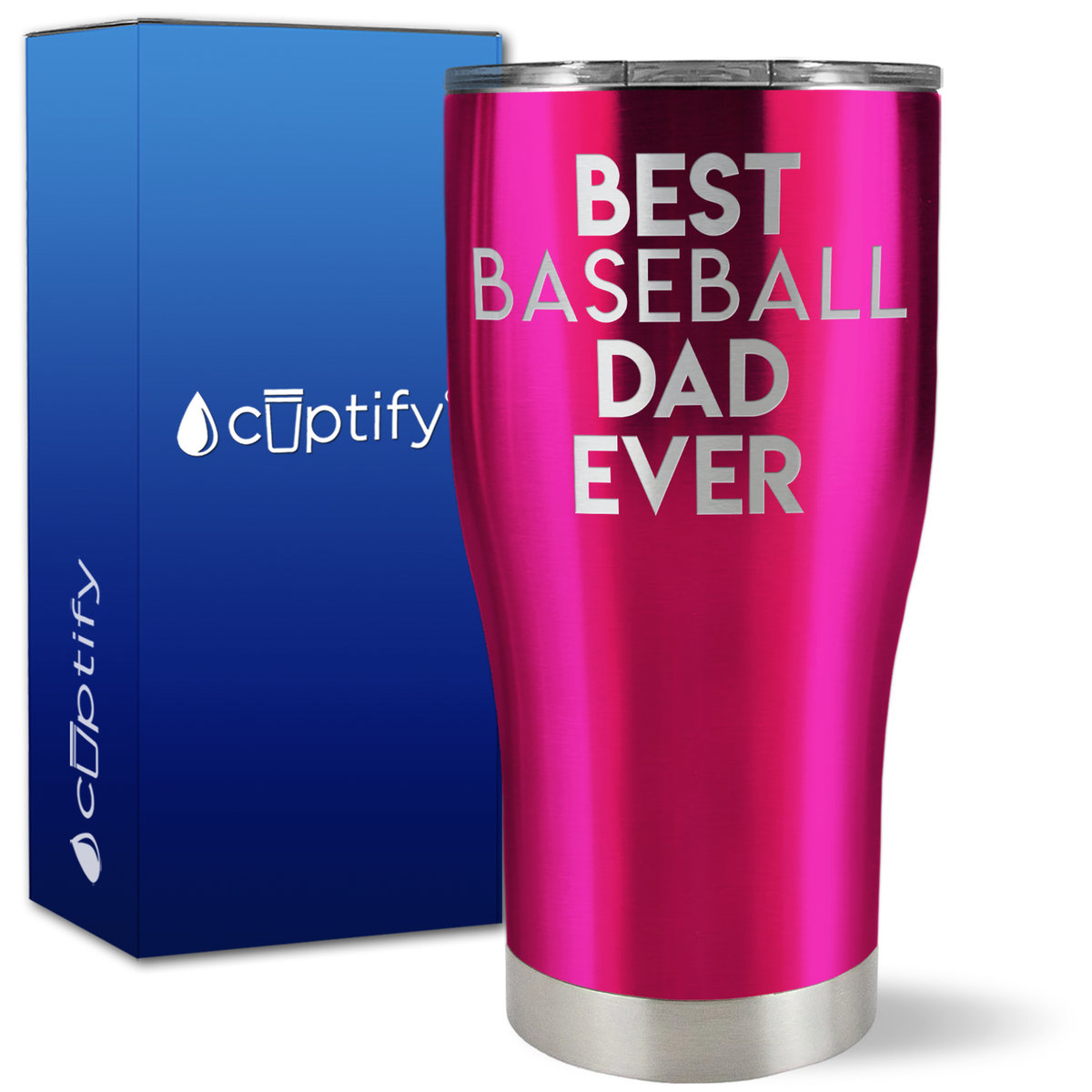 Best Baseball Dad Ever on 27oz Curve Tumbler