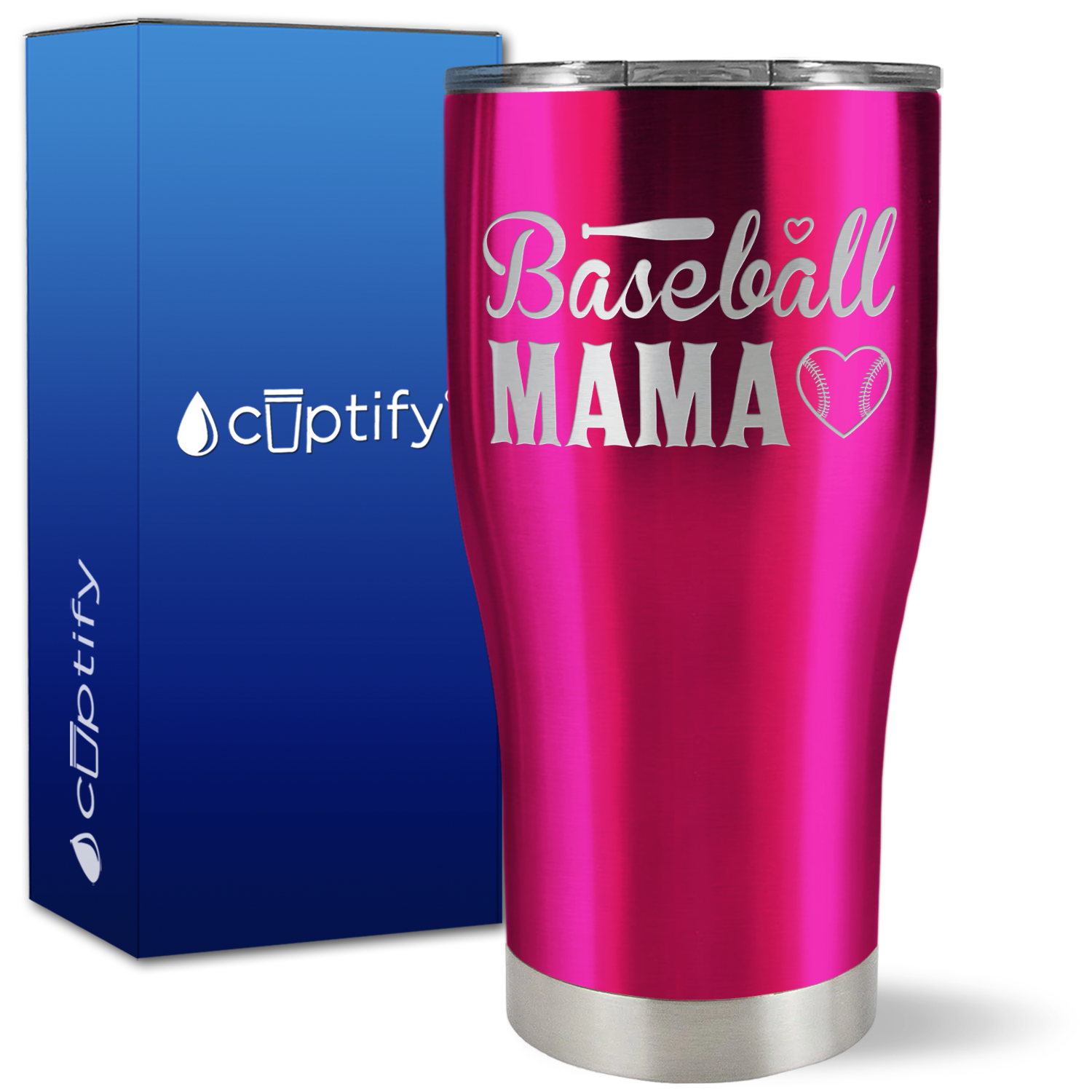 Baseball Mama on 27oz Curve Tumbler