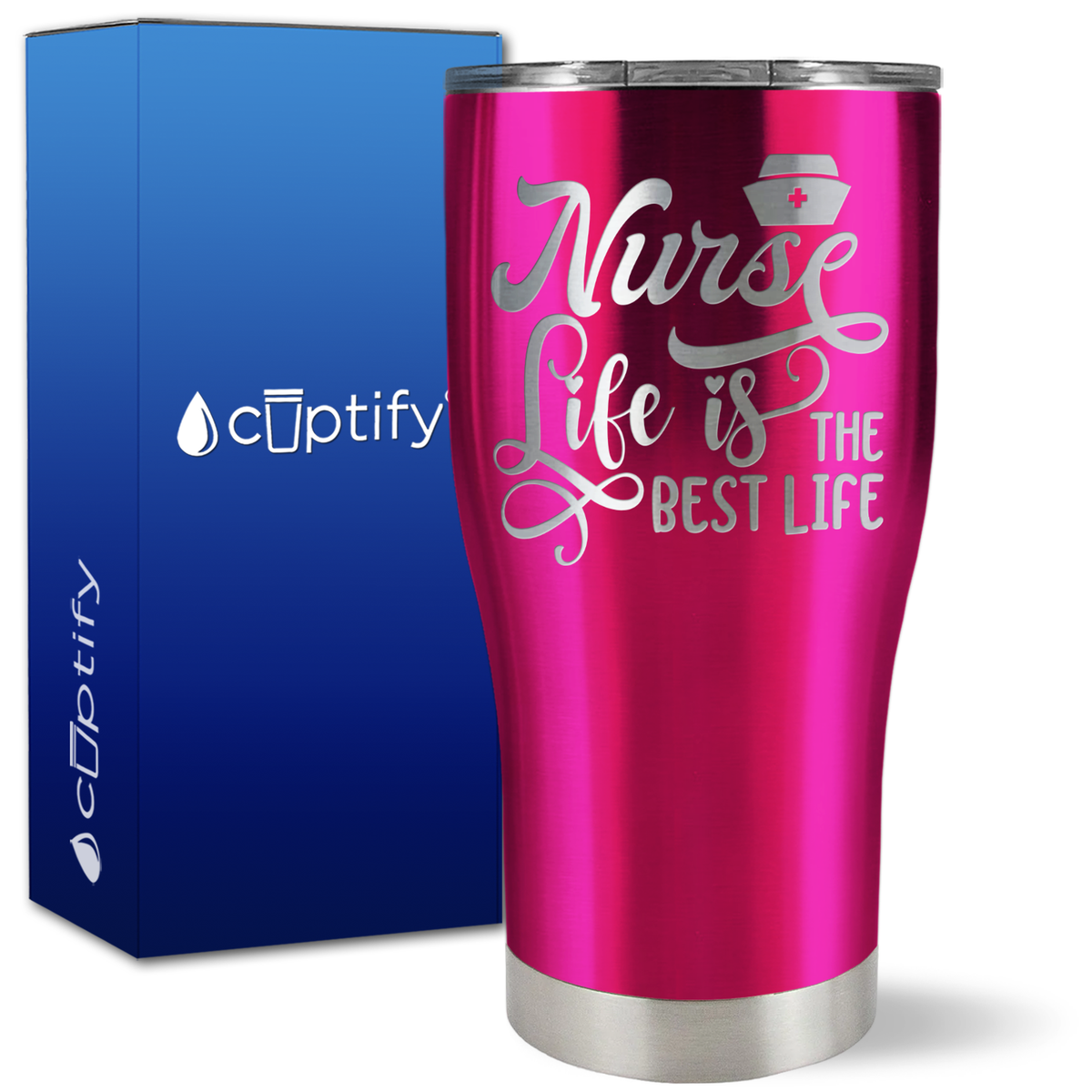 Nurse Life is the Best Life on 27oz Curve Tumbler