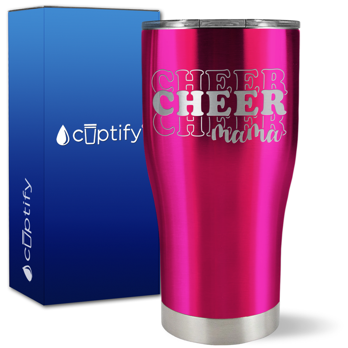 Cheer Cheer Cheer Mama on 27oz Curve Tumbler