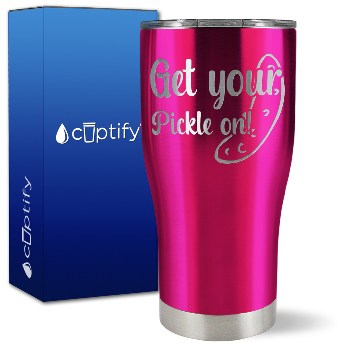 Get Your Pickle On on 27oz Curve Tumbler