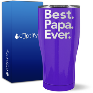 Best Papa Ever on 27oz Curve Tumbler