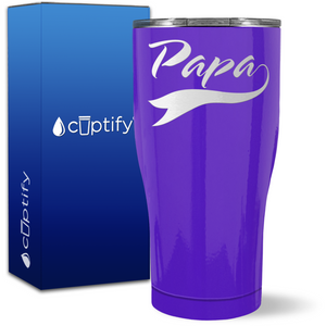 Papa Swoosh on 27oz Curve Tumbler