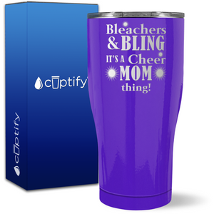 Bleachers & Bling on 27oz Curve Tumbler