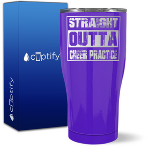 Straight Outta Cheer Practice on 27oz Curve Tumbler