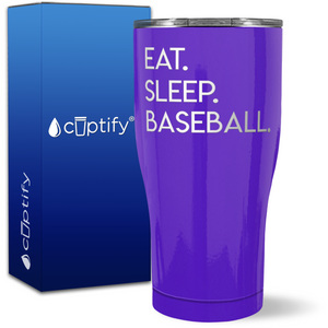 Eat Sleep Baseball on 27oz Curve Tumbler