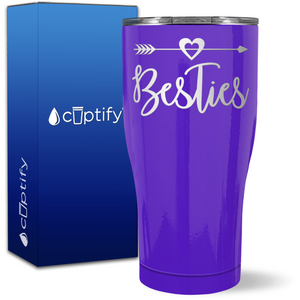 Best Friend Besties on 27oz Curve Tumbler