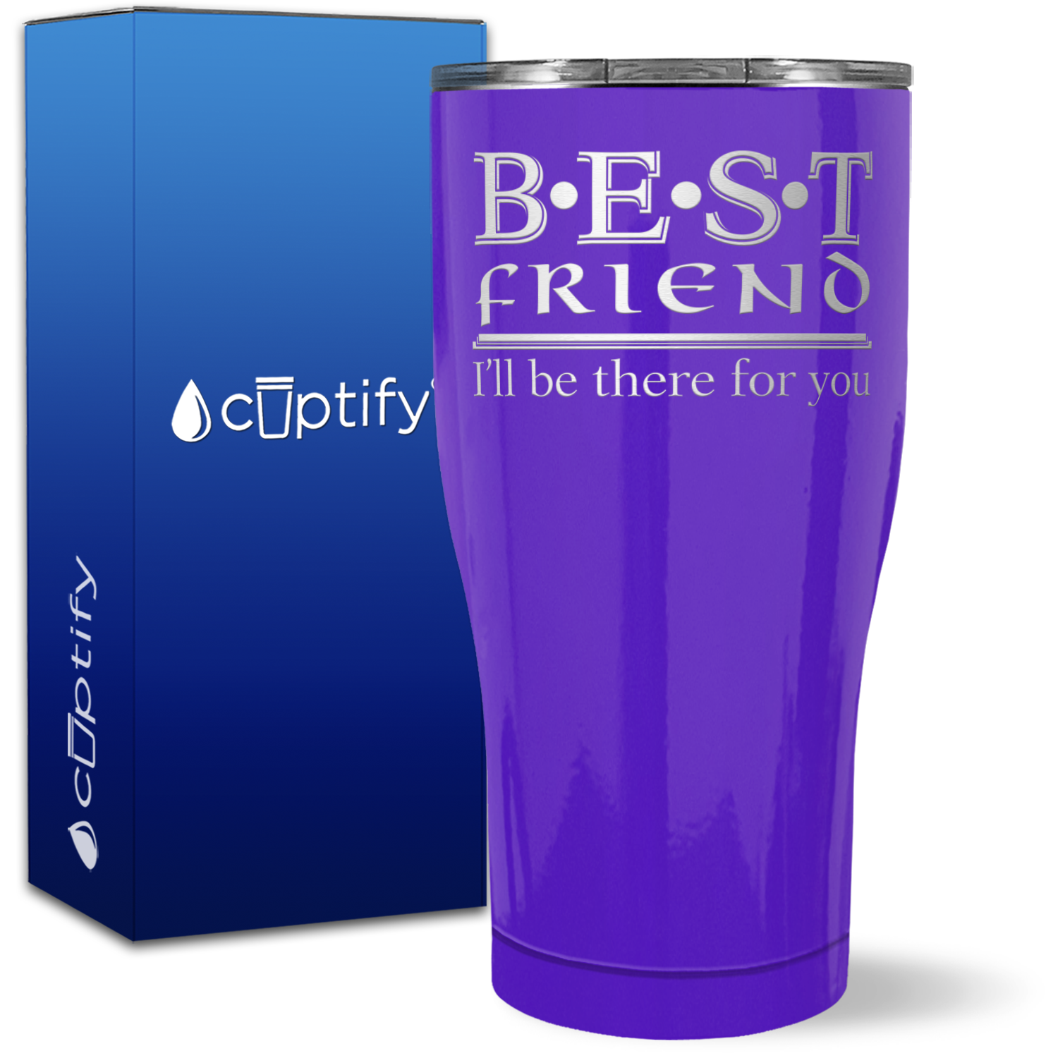Best Friend I'll be there for you on 27oz Curve Tumbler