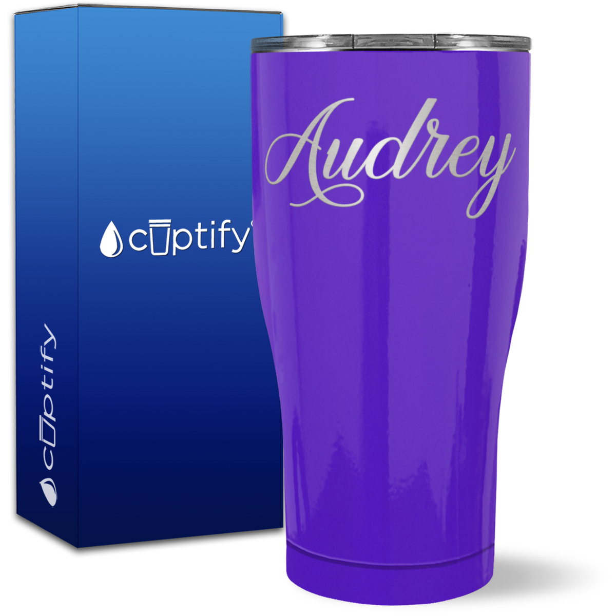 Personalized Audrey Style on 27oz Curve Tumbler