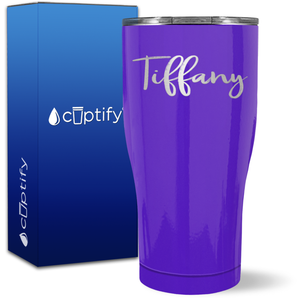 Personalized Tiffany Style on 27oz Curve Tumbler