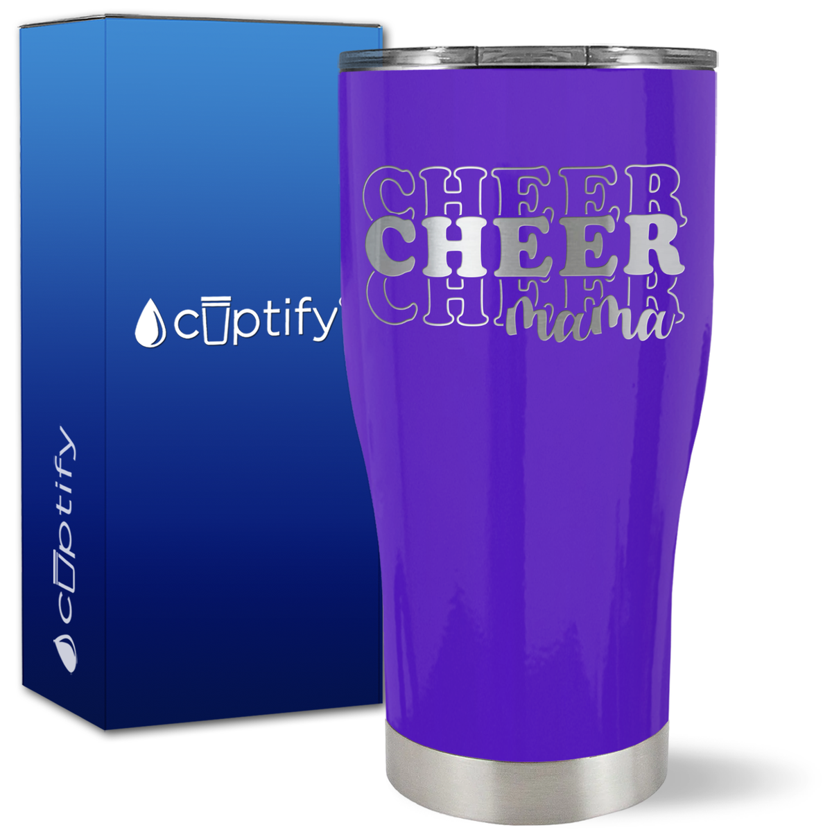 Cheer Cheer Cheer Mama on 27oz Curve Tumbler
