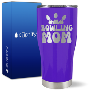 Bowling Mom on 27oz Curve Tumbler