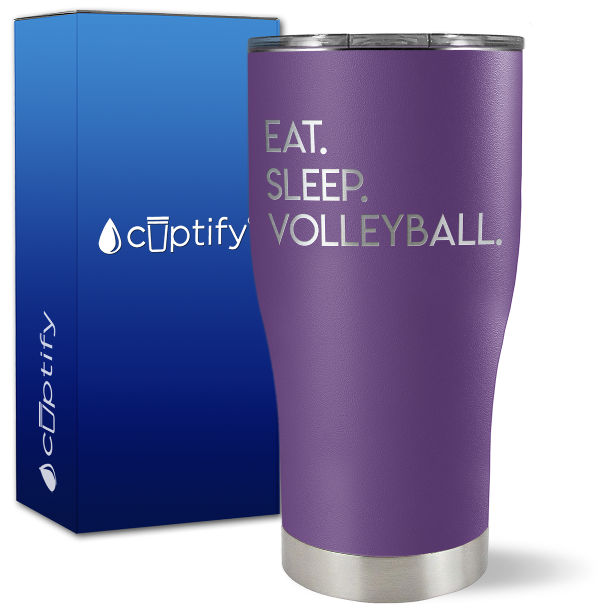Eat Sleep Volleyball on 27oz Curve Tumbler