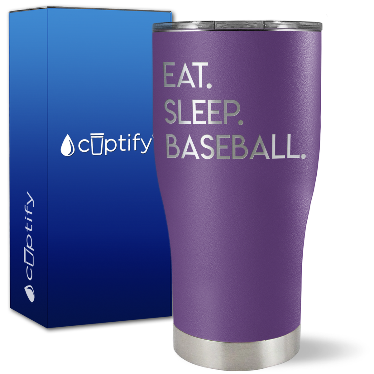 Eat Sleep Baseball on 27oz Curve Tumbler