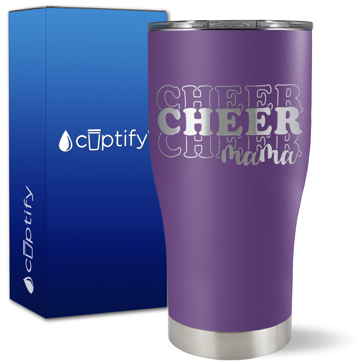 Cheer Cheer Cheer Mama on 27oz Curve Tumbler