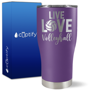 Live Love Volleyball on 27oz Curve Tumbler