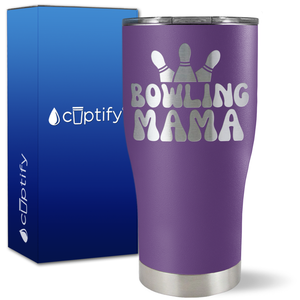 Bowling Mama on 27oz Curve Tumbler