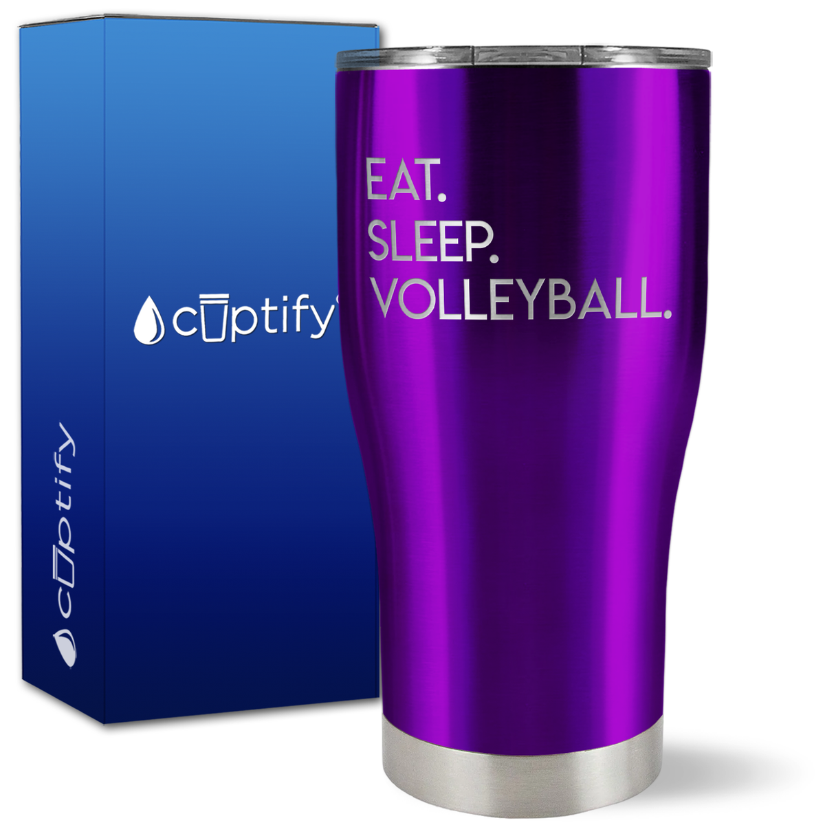 Eat Sleep Volleyball on 27oz Curve Tumbler